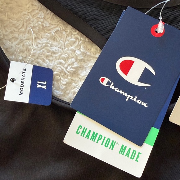 Champion Women's Black Racerback Sports Bra - Picture 4 of 5